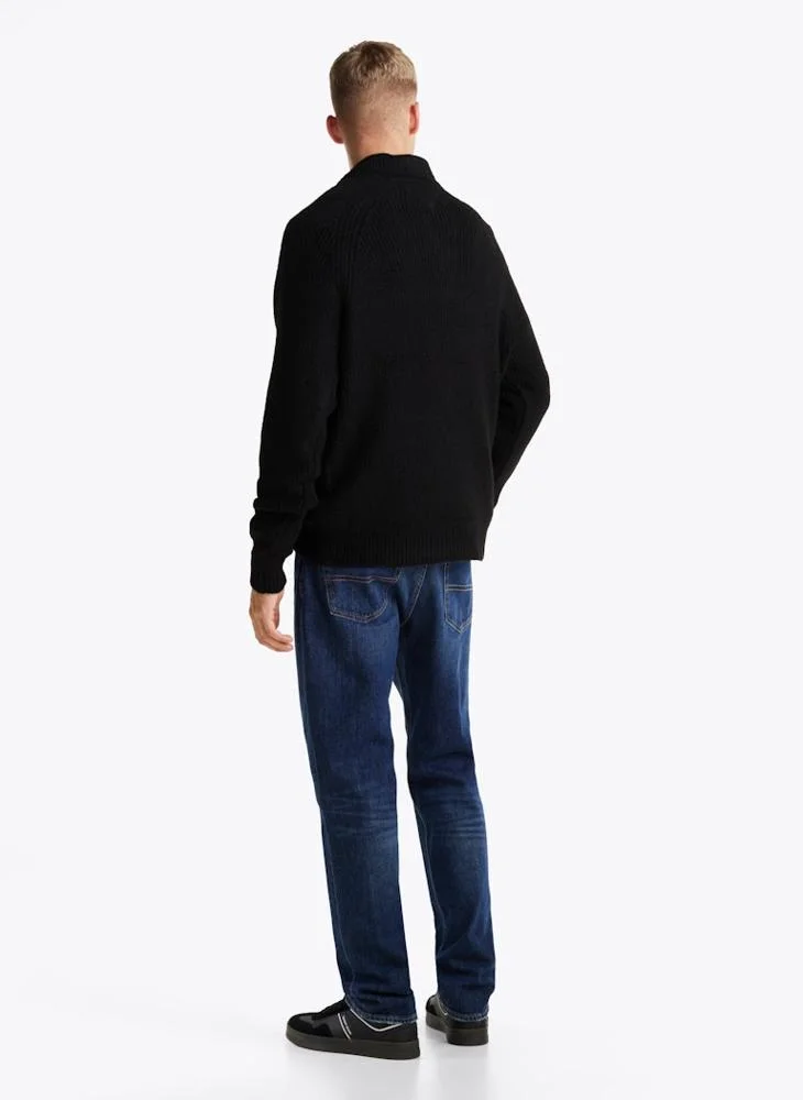 تومي جينز Zip Detail Knitted Sweaters