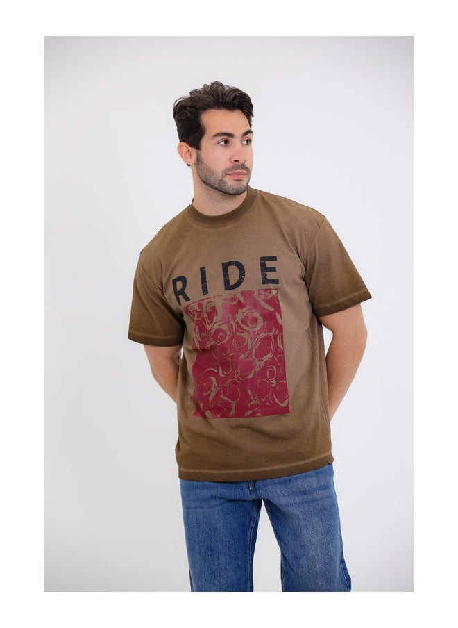 WHITE RABBIT "RIDE" Floral Graphic T-Shirt  - Image 1
