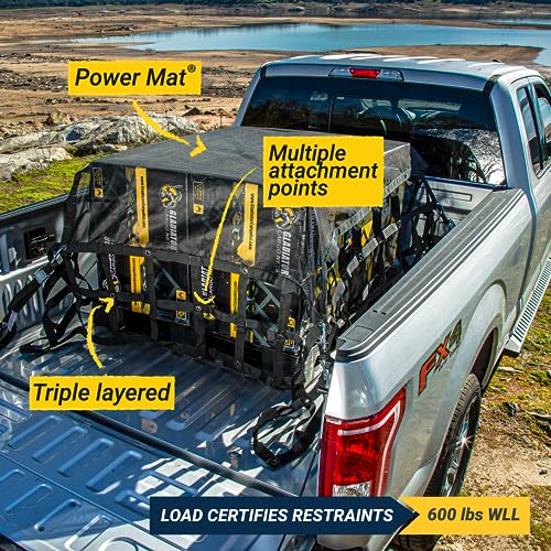Gladiator Cargo Nets Gladiator Cargo Gear - SafetyWeb Cargo Net - Heavy Duty, Truck Bed Organizer- Bed Cover-tie Down-Adjustable- Camping- Small (SSW-100) 4.75' x 6' - Image 2