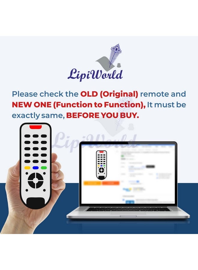 LipiWorld® 125 AC Remote Control (Old Remote Exactly Same Remote Will Only Work) Compatible for Bluestar AC Remote/Lloyd AC Remote - Image 2