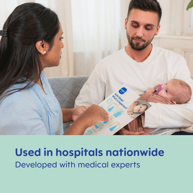 MAM Comfort Baby Pacifiers, Lightweight One-Piece Full Silicone Binky for Newborns 0-3 Months, BPA-Free Nipple, Easy to Clean Pacifier, Best for Breastfed Babies, with Sterilizer Case, 2 Count Binkies - Image 3