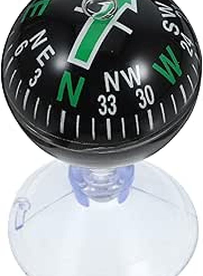 38mm Green Suction Cup Magnetic Car Compass for Dashboard Vehicles and Boats - Image 1