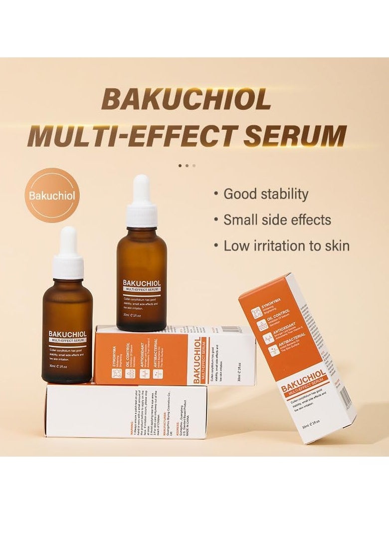 MOIKA - Bakuchiol Multi-Effect Serum, 30ml, Brightening, Oil Control, Antioxidant, Antibacterial, Anti-Aging, Improves Skin Elasticity, Reduces Wrinkles - Image 1