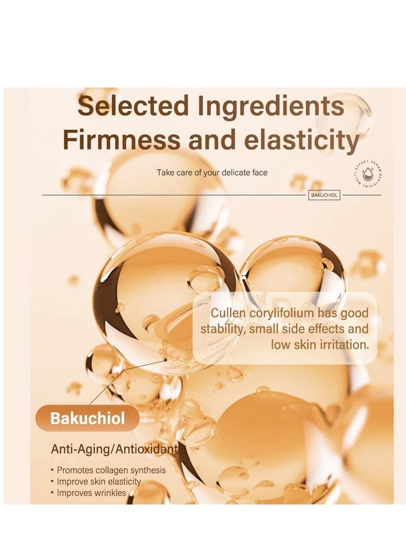 MOIKA - Bakuchiol Multi-Effect Serum, 30ml, Brightening, Oil Control, Antioxidant, Antibacterial, Anti-Aging, Improves Skin Elasticity, Reduces Wrinkles - Image 1