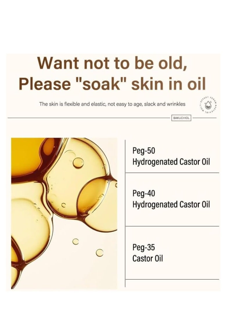 MOIKA - Bakuchiol Multi-Effect Serum, 30ml, Brightening, Oil Control, Antioxidant, Antibacterial, Anti-Aging, Improves Skin Elasticity, Reduces Wrinkles - Image 1