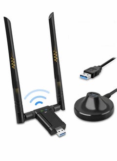 Excefore Wireless USB WiFi Adapter for PC, 1200Mbps Dual Band WiFi Dongle 2.4G/5G with USB 3.0 Cradle  - Image 1