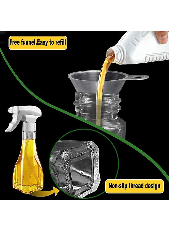 Oil Sprayer for Cooking 240ml Glass Olive Oil Dispenser Bottle Spray Mister Oil Vinegar Spritzer Sprayer Bottles for Cooking Frying BBQ Salad Baking - Image 3