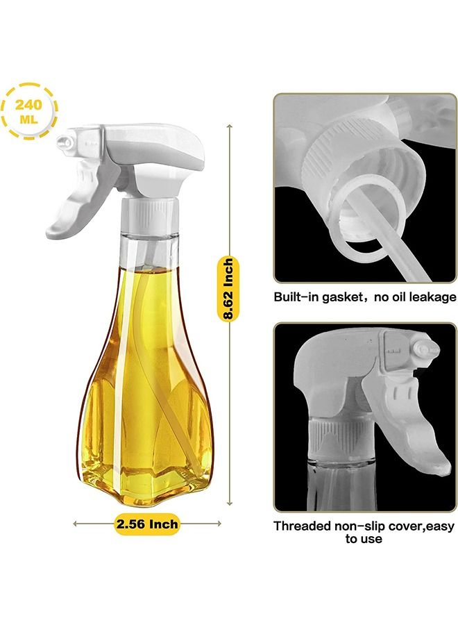 Oil Sprayer for Cooking 240ml Glass Olive Oil Dispenser Bottle Spray Mister Oil Vinegar Spritzer Sprayer Bottles for Cooking Frying BBQ Salad Baking - Image 5