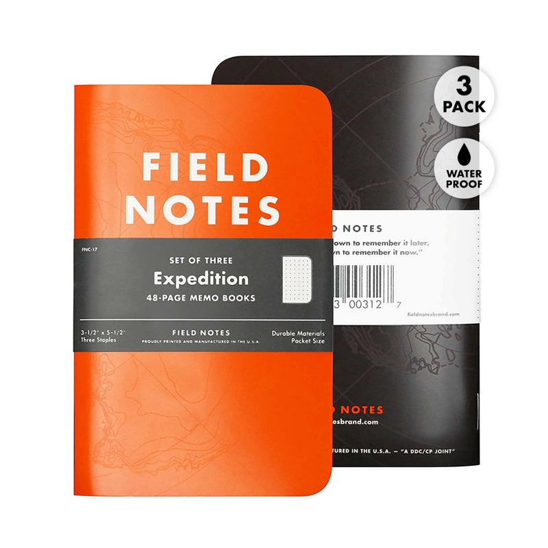 Field Notes | Expedition Edition 3-Pack | Waterproof Notebook - Image 1