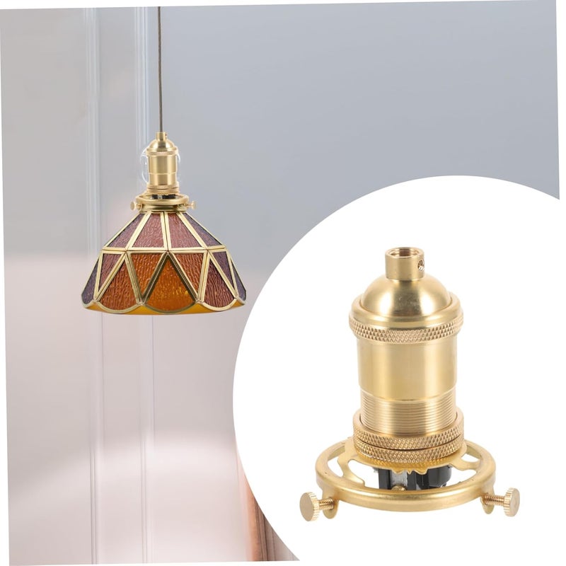 Angoily Light Socket Vintage Lamp Holder with Switch Durable Aluminum Base for Outdoor Use Easy Installation with Mounting Bracket for DIY Pendant Lighting - Image 2