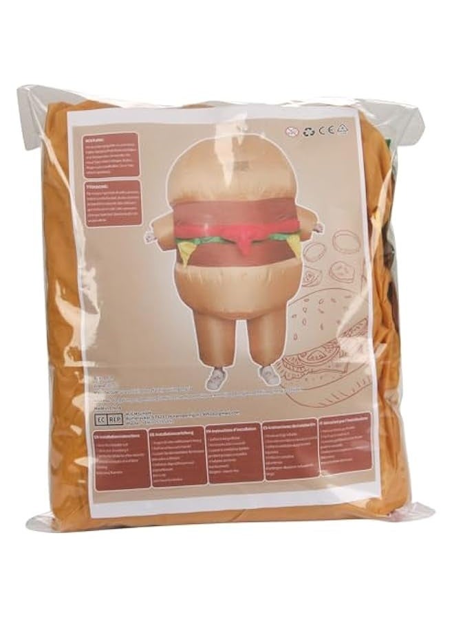 Fries Costume Inflatable Funny Hamburger Costume Food Costumes for Women Men Adult Carnival Halloween Parade Party Cosplay - Image 2