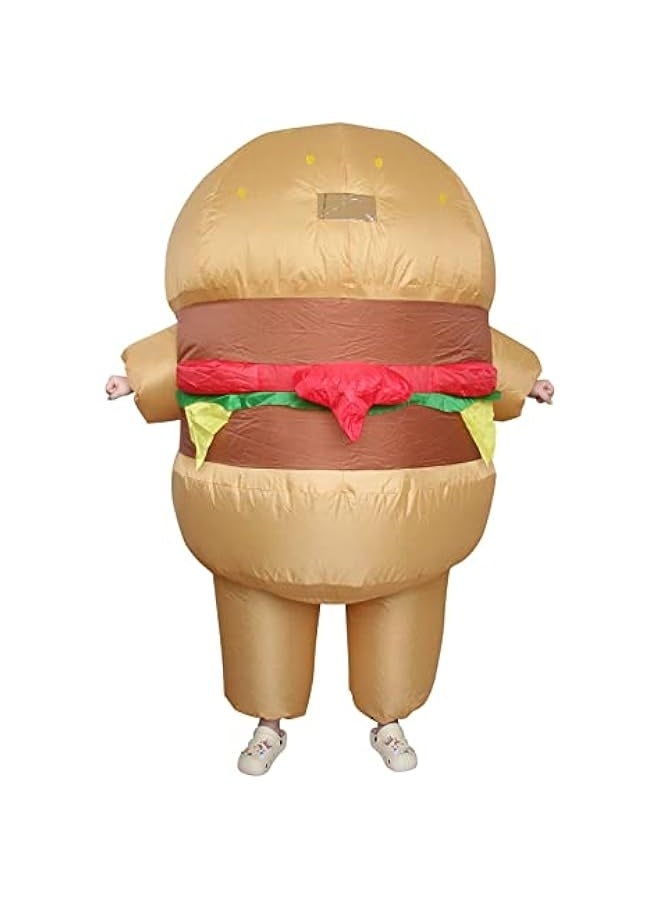 Fries Costume Inflatable Funny Hamburger Costume Food Costumes for Women Men Adult Carnival Halloween Parade Party Cosplay - Image 1