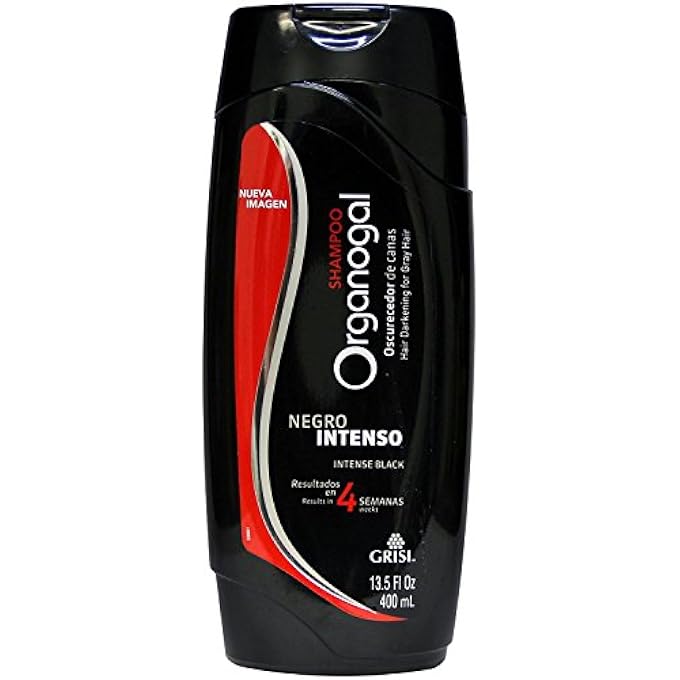 Grisi Organogal Shampoo| Darkening Shampoo with Cactus Extract, Darkening Hair Product for Gray Hair; 13.5 Fl Ounces