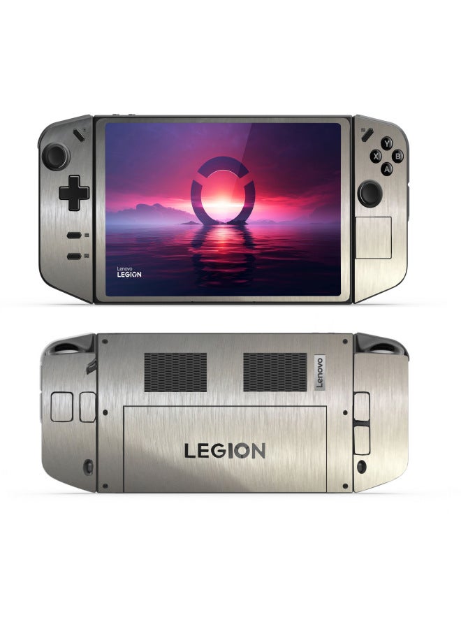 Legion Go Game Handheld Sticker Body Protective Film Kin Sticker Decal-Color:grey Brush Steel - Image 1