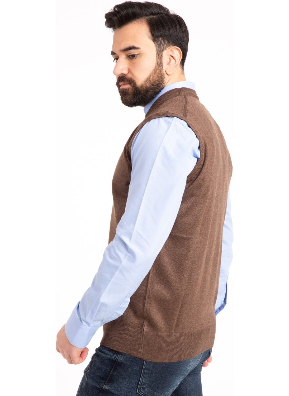 Mutlu City - Men's Fine Wool Knitwear Knit Regular Pattern Dad Sweater 5120 - Image 1