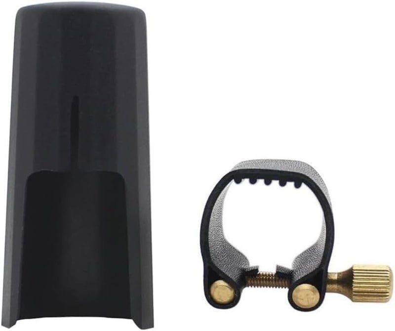 Lerodite Ligature Fastener with Mouthpiece Cap Alto/Tenor/Soprano (Optional) for Saxophone Mouthpiece (for Alto) - Image 1