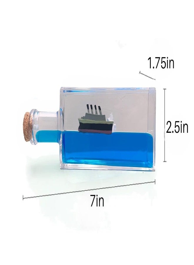 ZEshops Unsinkable Titanic Cruise Simulator - Wavey Boat in a Box Liquid Wave Cruise Fluid Ship Decoration - Ornament for Car, Desk, and Gifts (Titanic Cruise) - Image 5
