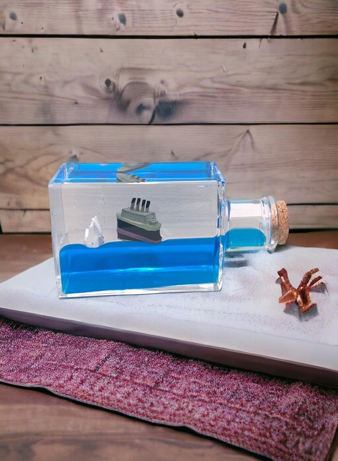 ZEshops Unsinkable Titanic Cruise Simulator - Wavey Boat in a Box Liquid Wave Cruise Fluid Ship Decoration - Ornament for Car, Desk, and Gifts (Titanic Cruise) - Image 4