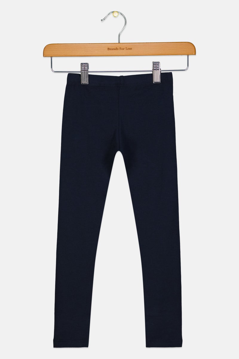 NAME IT ليجنز بنات أطفال بطباعة جرافيك، كحلي داكن - Image 3