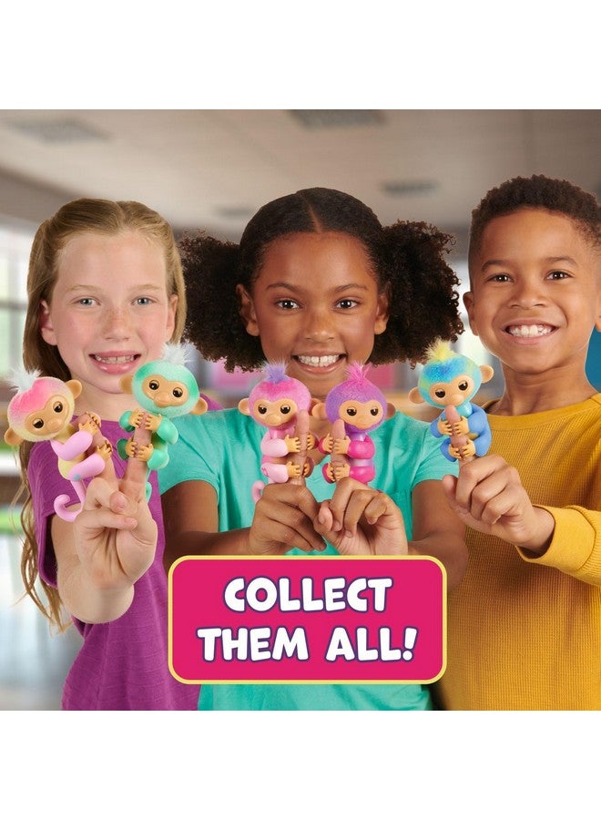 Fingerlings مجموعة لعب حضانة قردة بيبي التفاعلية 2023 - جاس مع مهد 2 في 1 وكرسي عالٍ، و6 ملحقات (الأعمار 5+) - Image 4