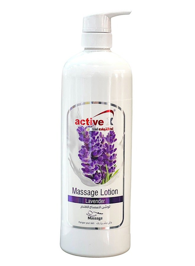 ActiveX Massage Lotion 1000 Ml - Lavender | Relaxing and Calming
