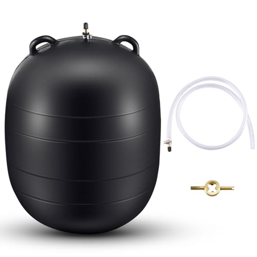 Glooglitter Inflatable Pipe Plug Sewer Test Plug Rubber Plumbing Test Balloon Ball for Sewage Pipeline Inspection(12 Inch,with 39.37 Plastic Extension Hose) - Image 1