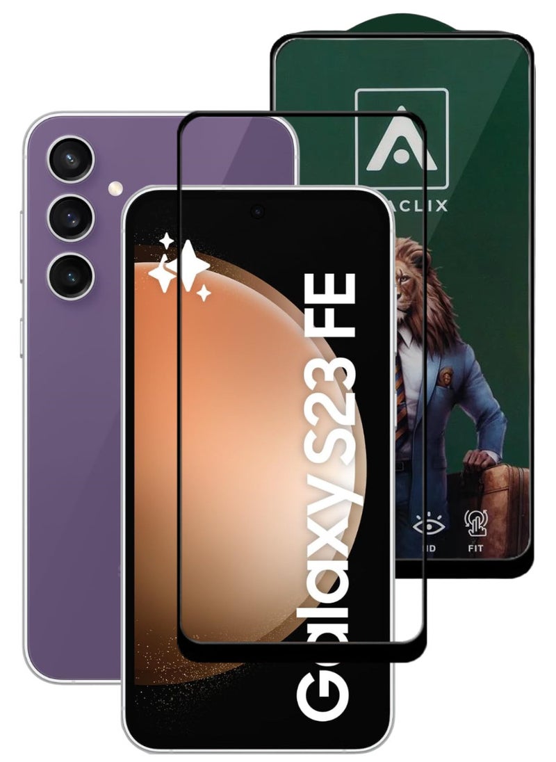 ACLIX Antistatic ESD Dustproof Premium Quality High Definition Tempered Glass Screen Protector Designed For Samsung Galaxy S23 FE - Image 1