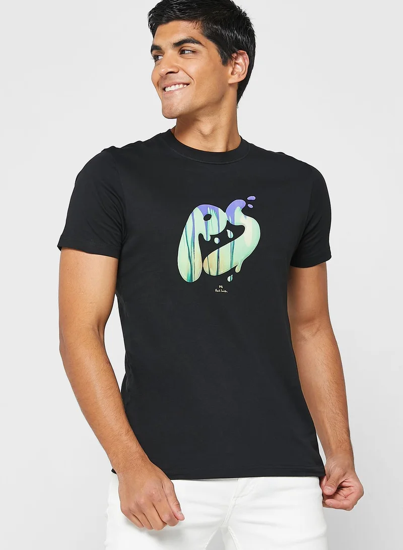 Paul Smith Graphic Crew Neck T-Shirt