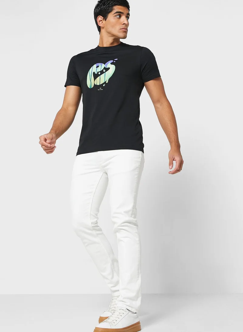 Paul Smith Graphic Crew Neck T-Shirt