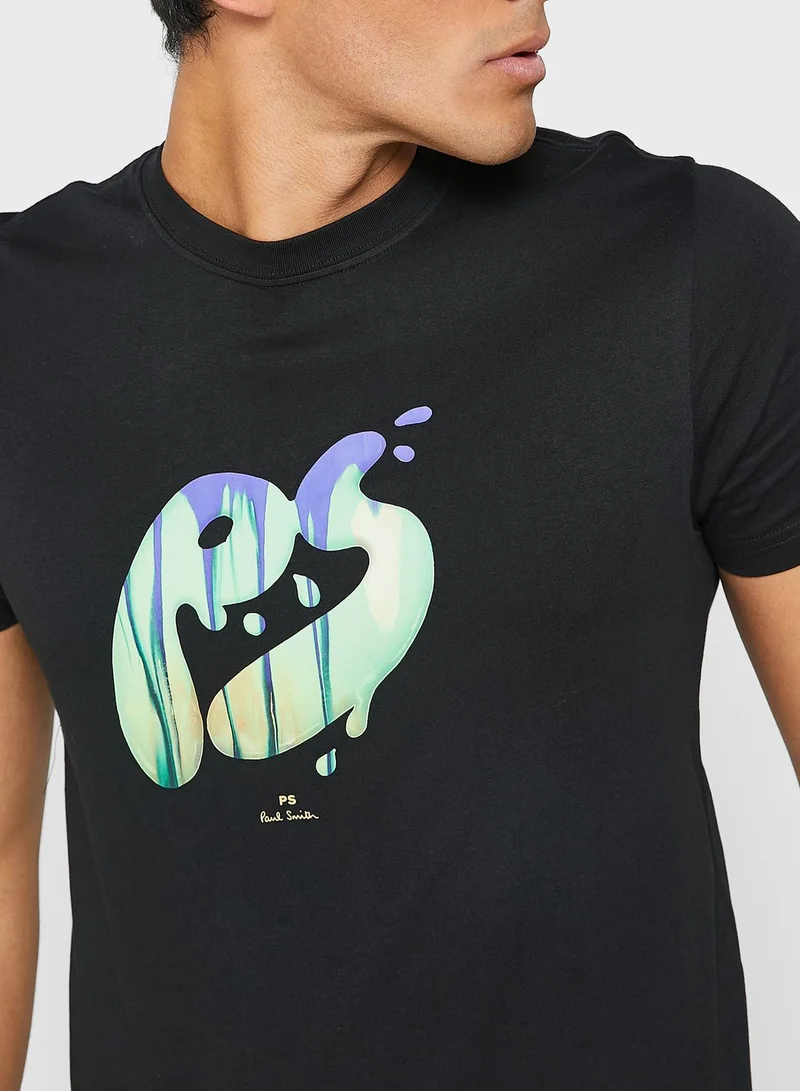 Paul Smith Graphic Crew Neck T-Shirt