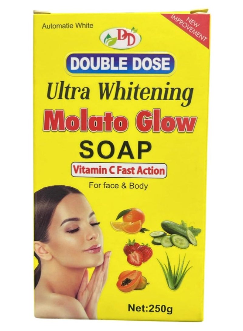 Ultra Whitening Molato Soap Vitamin C Fast Action For Face And Body 250g