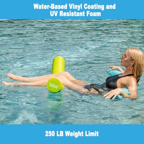 IMMERSA Jumbo Swimming Pool Noodles Premium Soft WaterBased Vinyl Coating and UV Resistant Foam Noodles for Swimming and Floating Lake Floats Pool Floats for AdultsGreen - Image 5