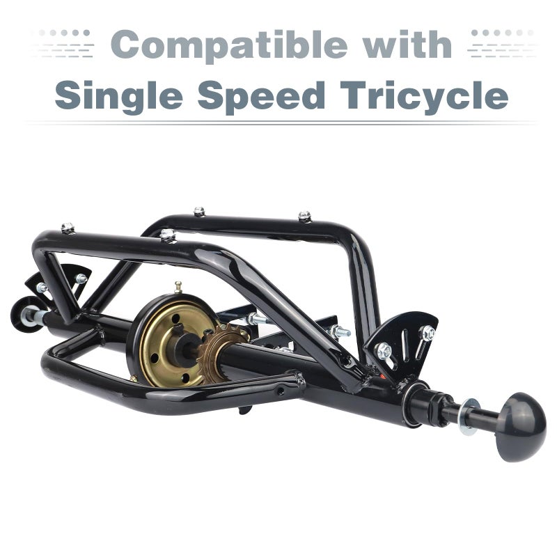 WEEROCK 20 24 26 Inch Tricycle Rear Axle Tricycle Conversion Kit 1/ Single Speed, 5/8Inch Axle(15.8mm) for 20" 24" 26" Trike, 3 Wheel Bikes - Image 3