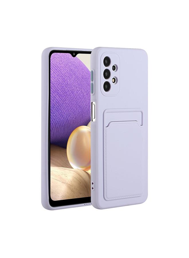 اس-توب جراب لهاتف Samsung Galaxy A32 4G بتصميم فتحة بطاقة، جراب واقٍ مقاوم للصدمات من مادة TPU - Image 1