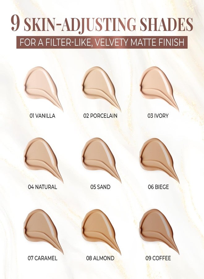 جاست هيربز خافي عيوب جست هيربس ذو التغطية الكاملة، بلمسة نهائية غير لامعة خفيفة الوزن، مناسب للوجه، 5 مل (لون القهوة). - Image 2