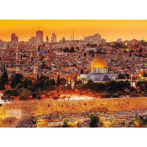 Trefl The Roofs of Jerusalem 3000 Piece Jigsaw Puzzle Red 46x33 Print DIY Puzzle Creative Fun Classic Puzzle for Adults and Children from 15 Years Old - Image 5