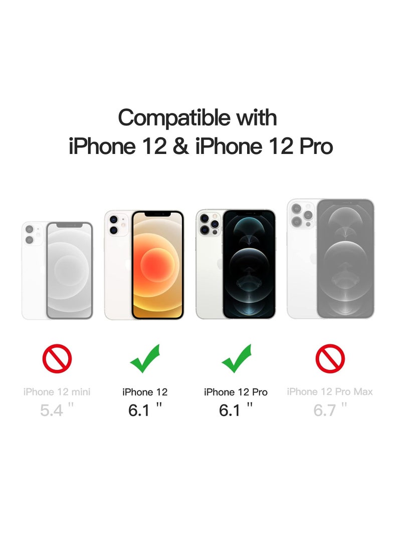 DUSALA IPhone 12 Case Camera Control Compatible with MagSafe Shockproof Military-Grade Protection Magnetic Phone Case for iPhone 12 Classic Hybrid Case Clear - Image 2