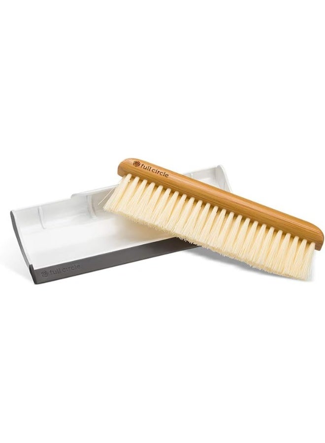 Full Circle Crumb Runner, Counter Sweep and Squeegee, White - Image 1