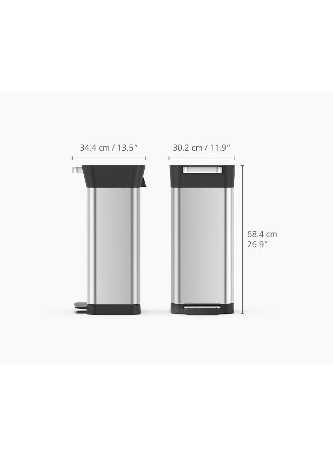 Joseph Joseph Joseph Joseph 30037 Intelligent Waste Titan Trash Can Compactor 5 Gallon/20 Liter  - Image 3