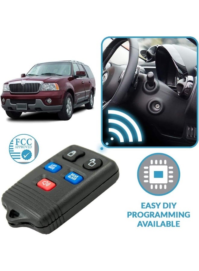 Keyless2Go Replacement for Keyless Entry Remote Car Key Fob 2003 2004 2005 2006 2007 Lincoln Navigator That Use FCC CWTWB1U551 - 2 PACK - Image 5