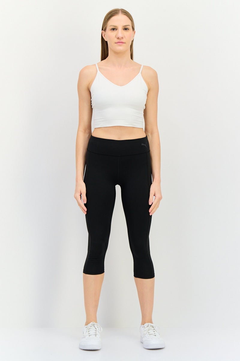 PUMA سراويل رياضية نسائية ملائمة 3/4 للتدريب، سوداء - Image 2