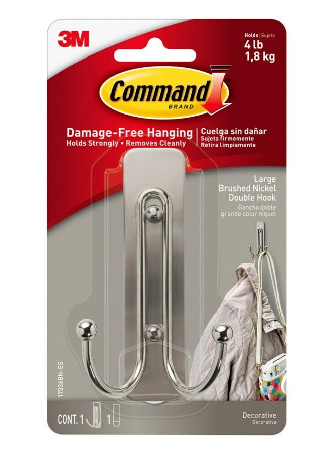 Command Matte Double Hook Large 17036BN-ES 1 - Image 1