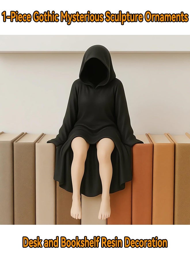3-Pieces Gothic Mysterious Sculpture Ornaments,Desk and Bookshelf Resin Decoration,Bar Cafe Shop Table Decoration Ornament - Image 3
