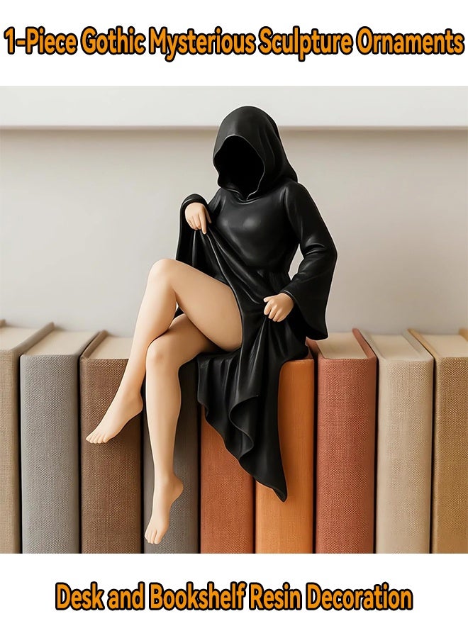 3-Pieces Gothic Mysterious Sculpture Ornaments,Desk and Bookshelf Resin Decoration,Bar Cafe Shop Table Decoration Ornament - Image 2