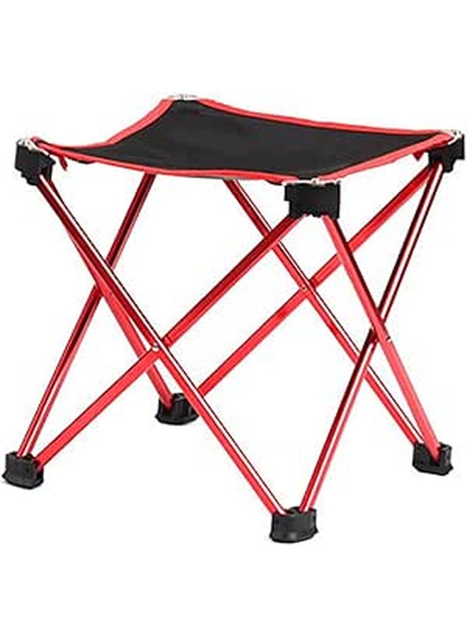 Portable Folding Camping Stool Outdoor Chair Lightweight For Hiking Picnic Beach Red - Image 1