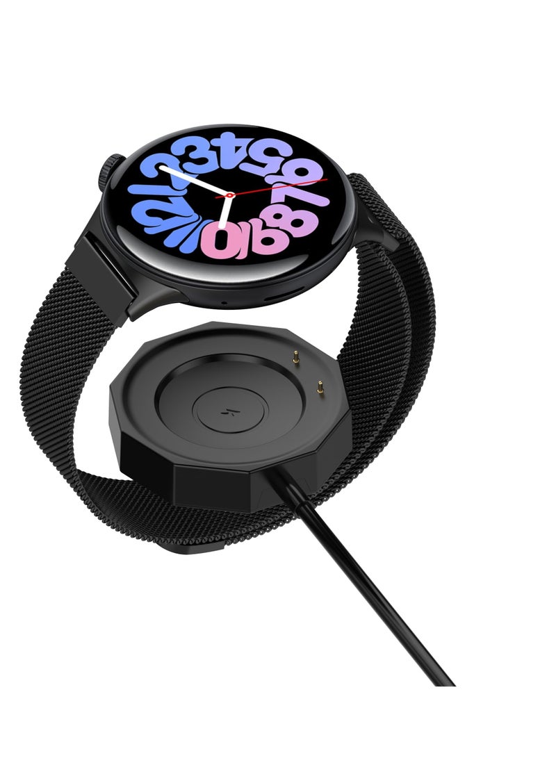 Vivo Watch3 Charging Cable Magnetic USB Charger Cable Cord Charging Dock for Vivo Watch3 Cables Chargers (Black) - Image 3