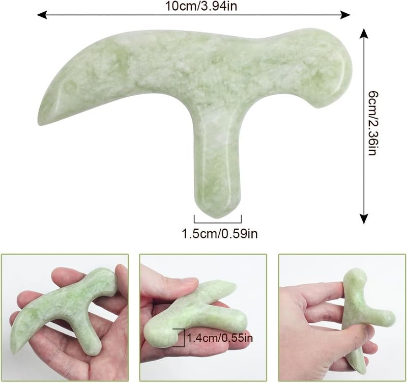 ewinever Ewin24 Natural Jade Foot Massager Acupuncture Point Massage Foot Care Therapeutic Relief Tool - Image 2