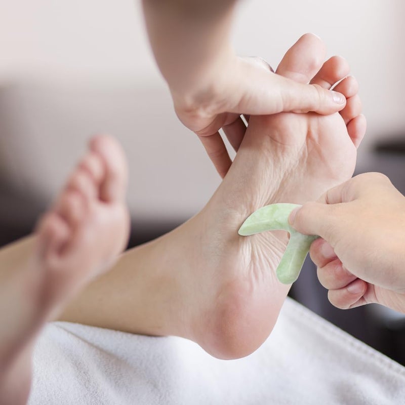 ewinever Ewin24 Natural Jade Foot Massager Acupuncture Point Massage Foot Care Therapeutic Relief Tool - Image 5