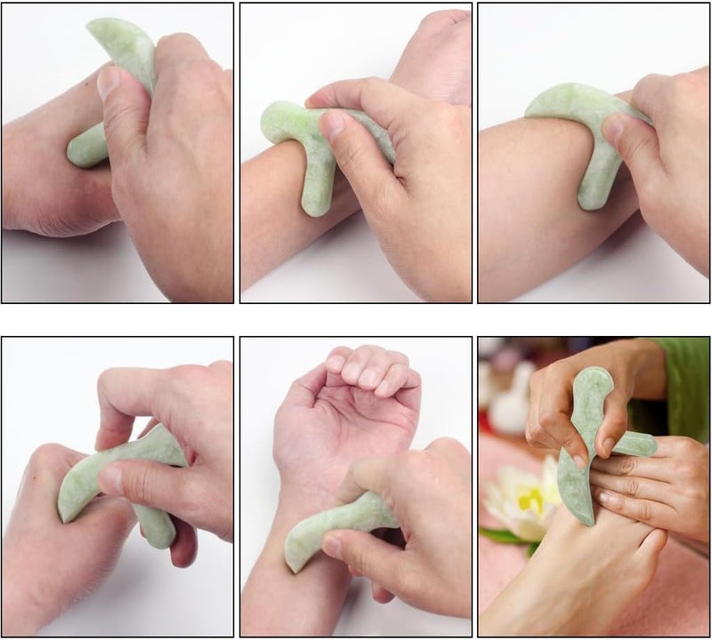 ewinever Ewin24 Natural Jade Foot Massager Acupuncture Point Massage Foot Care Therapeutic Relief Tool - Image 3