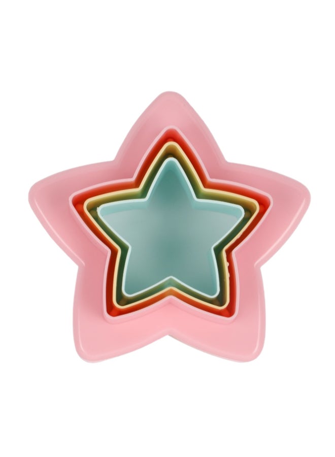 Royalford 3-Piece Star Shaped Double Side Cookie Cutter, Bpa Free & Odor Free Multicolor - Image 1